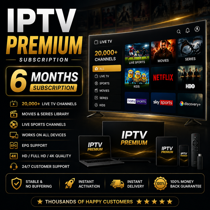 Premium ITV – 6 Month Subscription 🔥